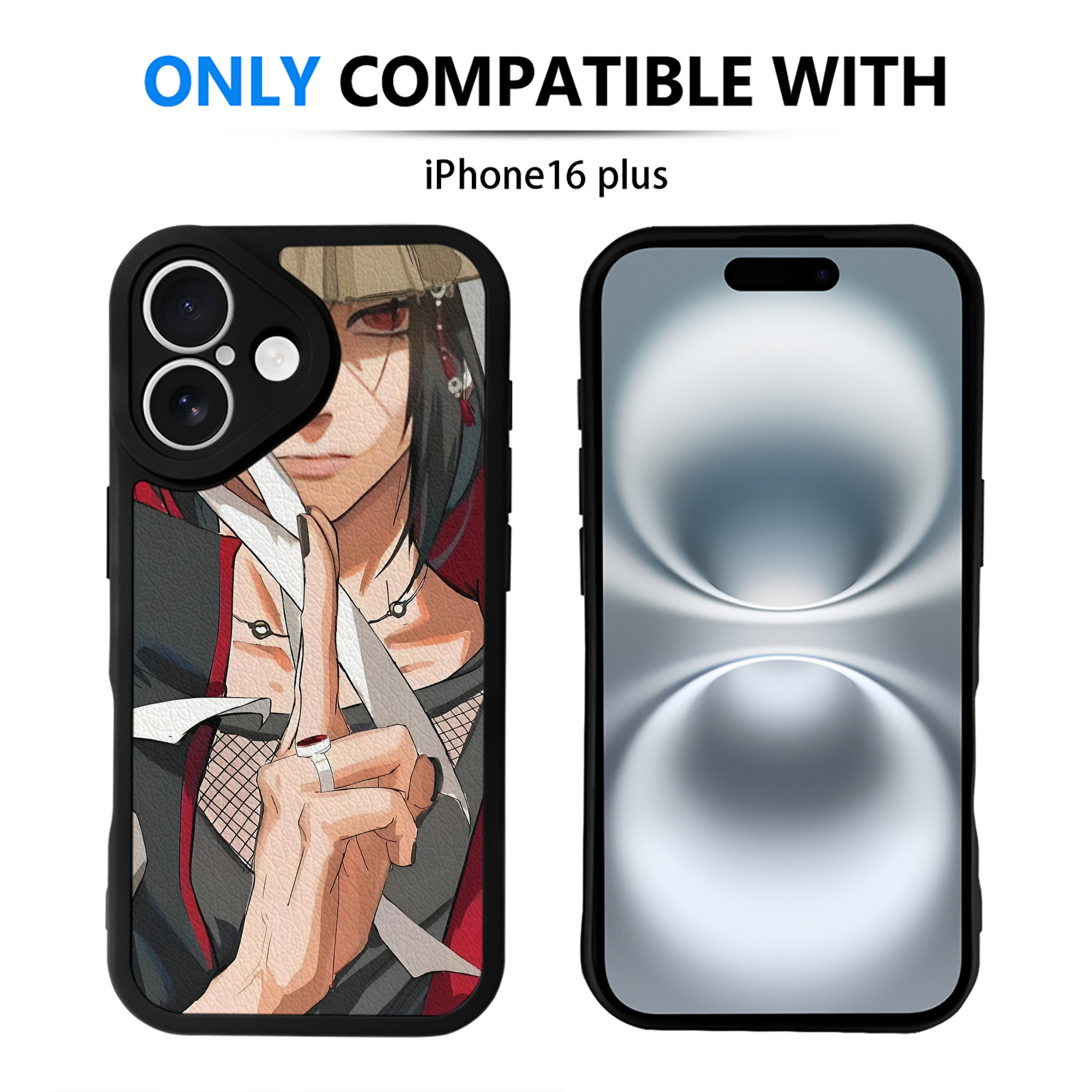（画像用） NARUTO -ナルト- NARUTO -ナルト- 疾風伝 【iPhone 16シリーズ対応】シリコンスマホケース（レザー調） 材質：シリコン